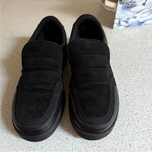 Acne Black Suede Sneakers